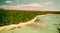 Aerial view of Ile Aux Cerfs in Mauritius