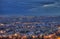 Aerial View of Illuminated Tehran Skyline at Night