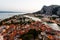 Aerial View on Illuminated Town of Omis