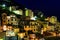 Aerial View on Illuminated Village of Riomaggiore