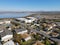 Aerial view of Imperial beach residential area and San Diego Bay on the background, San Diego