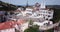 Aerial view of impressive Sintra National Palace, Portugal, Europe