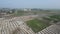 Aerial view of indian agricultural fields in Uttar Pradesh