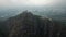 Aerial View: Indian Nose or Mayan Face Mountain in Guatemala