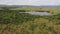 Aerial view of indigenous village in the Canaima National Park