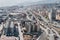 Aerial view of the industrialized area of the Genoa harbor