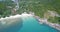 Aerial View of Inhabited Tropical Lagoon