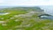 Aerial view of Inishmore or Inis Mor island, Galway Bay, Ireland