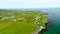 Aerial view of Inishmore or Inis Mor island, Galway Bay, Ireland