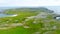 Aerial view of Inishmore or Inis Mor island, Galway Bay, Ireland