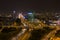 Aerial view of Interchange road and Interbank building