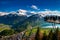 Aerial view of Interlaken and Swiss Alps from Harder Kulm view p