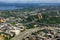 Aerial view of the Interstate 5 expressway in Seattle