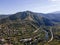 Aerial view of iskar gorge near, Balkan Mountains, Bulgaria