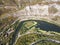 Aerial view of Iskar river Gorge near Lakatnik, Bulgaria