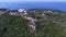 Aerial view of the island of Corfu Greece, Kaiser`s Throne, movement by drone