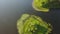 Aerial View of Island in Freshwater Lake on Cape Cod