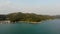 Aerial view of the island of Lamma from the sea.