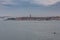 Aerial view of the island of Sant'Elena in the Venice lagoon