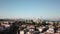 Aerial View of Istanbul, Blue Mosque and City Downtown in Skyline on Golden Hour