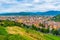 Aerial view of Italian city Brescia