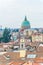 Aerial view of italian city Udine dominated by saint nicolo vescovio al tempio ossario...IMAGE