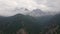 Aerial view of the Italian Dolomites at Saint Magdalena