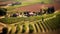 Aerial View Of Italian Landscape Captured Through Tilt-shift Lens