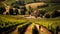 Aerial View Of Italian Landscape Captured Through Tilt-shift Lens