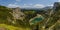 Aerial view of Jablan lake in Durmitor mountains, Monteneg