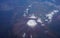 Aerial view of Japan\'s Mount Fuji volcano