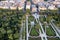Aerial view of Jardin del Parterre in Parque del Buen Retiro in Madrid, Spain