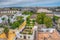 Aerial view of Jerez de la Frontera with Compound of Tio Pepe vineyard, Spain