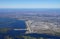 Aerial view of the John F. Kennedy International Airport (JFK) in New York