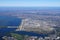 Aerial view of the John F. Kennedy International Airport (JFK) in New York