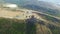 Aerial view of Jvary monastery near Mtskheta