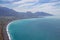 aerial view of Kaikoura bay, New Zealand