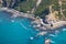 aerial view of Kaikoura bay, New Zealand