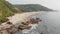 Aerial view of Kalacha beach in Goa. India.