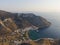 Aerial view of Kamares, sifnos greek island