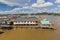 Aerial view of Kampong Ayer water village in Bandar Seri Begawan, capital of Brun