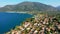 Aerial view of Karavomylos city, famous for Melissani Lake Cave, Kefalonia, Greece