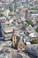 Aerial view of Katharinenkirche St. Catherine` church in Frankfurt am Main, Frankfurt