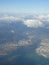 Aerial view of Ke`ehi Lagoon and Honolulu City