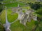 Aerial view. Kells Priory. county Kilkenny. Ireland