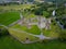 Aerial view. Kells Priory. county Kilkenny. Ireland