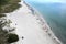 Aerial view of Key Biscayne Beach