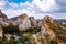 Aerial view of Khao Ngu Stone Park in Ratchaburi, Thailand