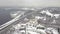 Aerial view Kiev-Pechersk Lavra in winter, Kiev , Ukraine.