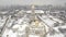 Aerial view Kiev-Pechersk Lavra in winter, Kiev , Ukraine.